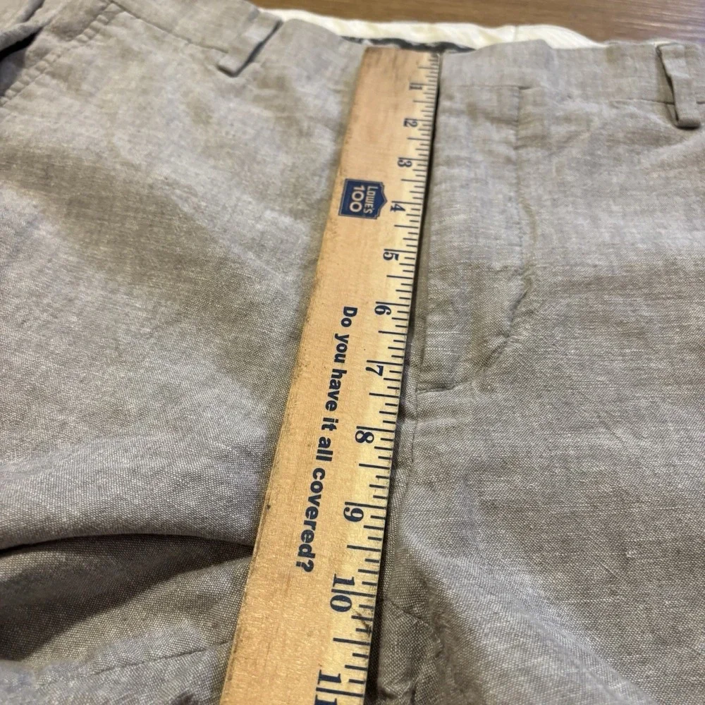 Jos A Bank Dress Pants Mens Fits 32x30 Grey Linen Cotton Slim Fit Suit Separates